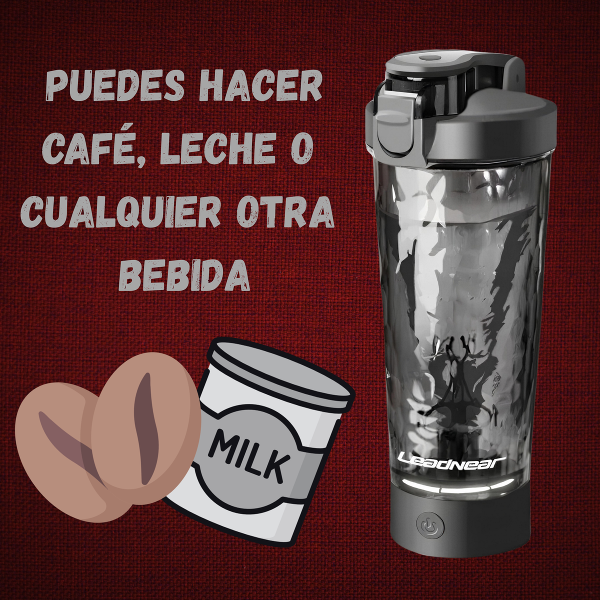 Shaker Eléctrico Premium Recargable