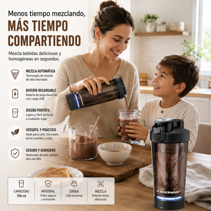 Shaker Eléctrico Premium Recargable