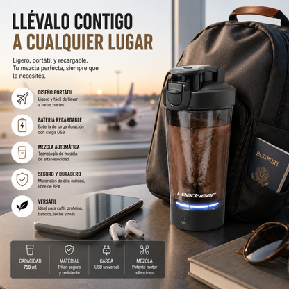 Shaker Eléctrico Premium Recargable